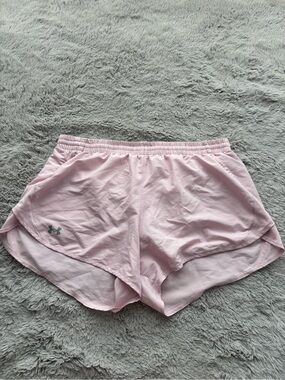 Under Armour Light Pink Women's Athletic Running Shorts
